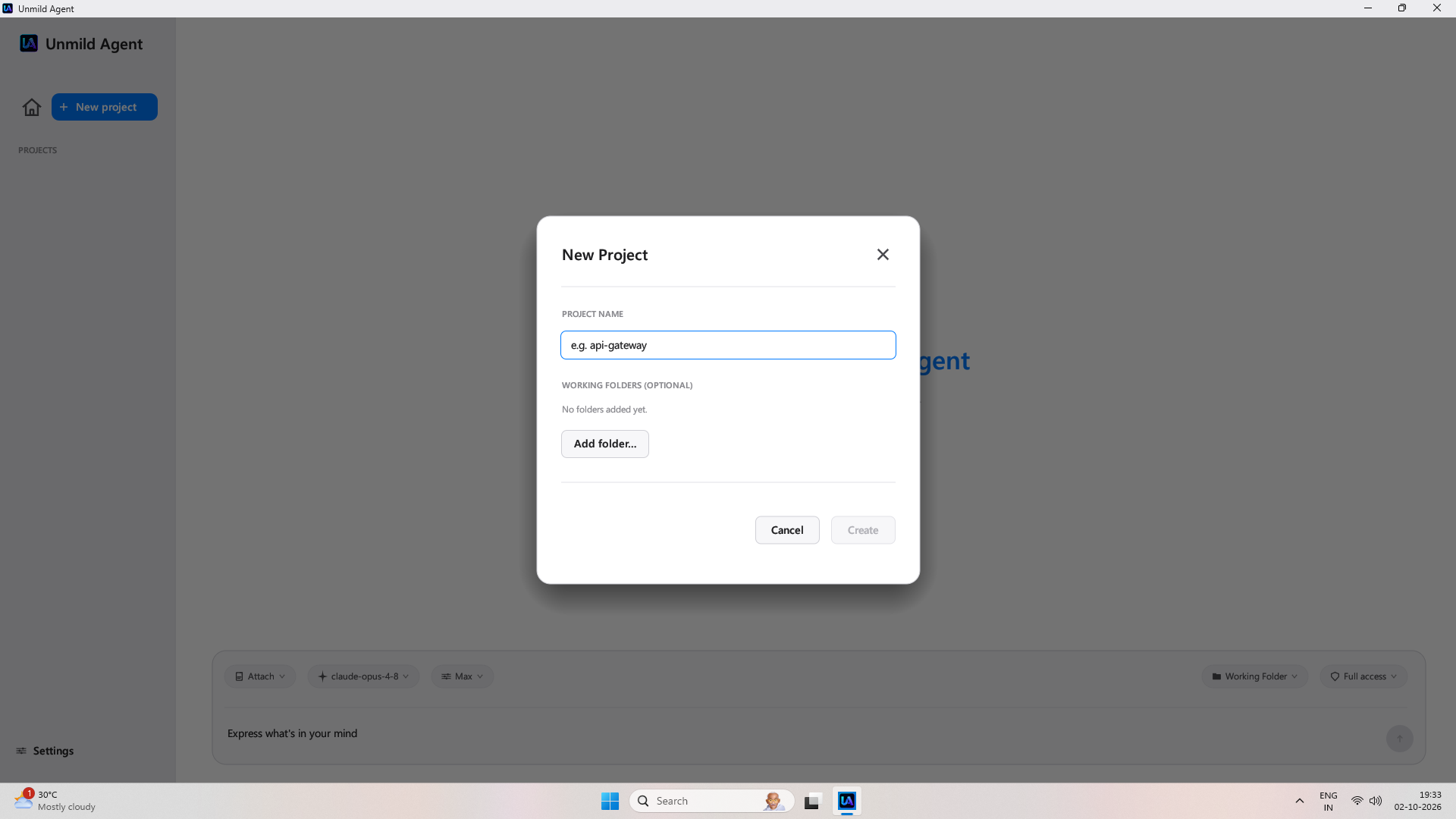 Permission mode popover with three options